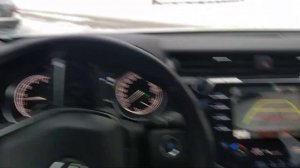Camry 70 Мишелин ice 3x выезжаем из сугроба