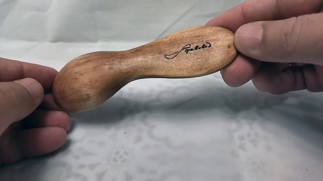 Походная ложка из клёна с рисунком "Карась" смотреть онлайн