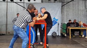 Armwrestling Neringa lagoon cup 2017 Paulius Morkunas VS Eduard Boldyrev