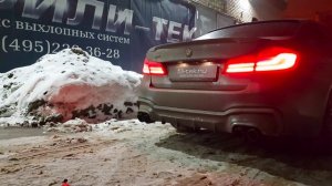 Спортивный выхлоп на BMW 540 в кузове G30