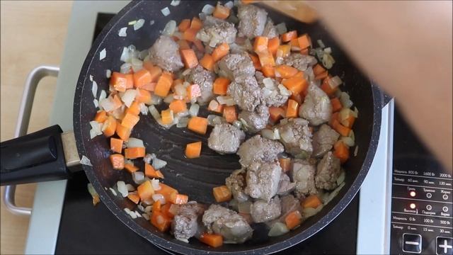 ? Гречка с говяжьей печенью на сковороде — видео рецепт