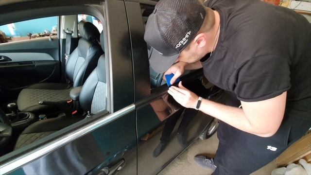 Антихром виниловой пленкой