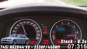 BMW 7 Series E65/E66 (0-100 KM/H) (0-60 MPH) ACCELERATION BATTLE