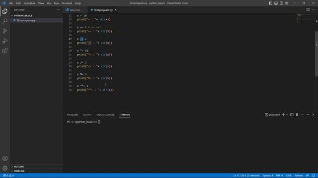 [7] Python Basics: Assignment Operators