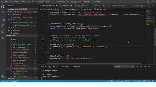 Angular 9 Tutorial For Beginners #63- HTTP DELETE смотреть онлайн