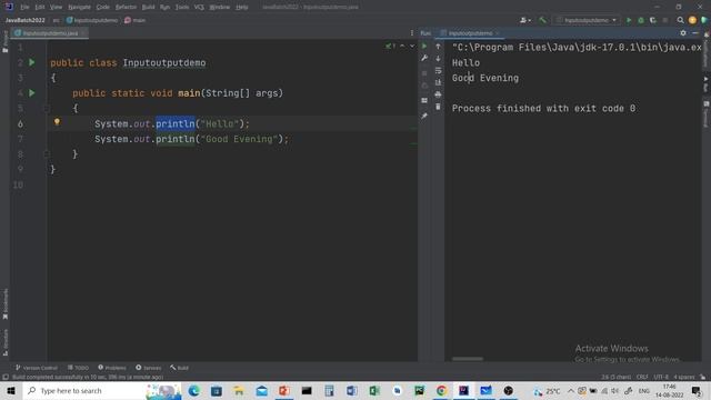 System.out.println() method | Output operation in Java | Java Tutorial | Java in Hindi