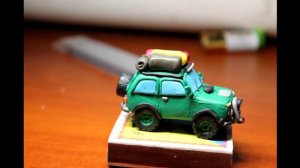 нива из пластилина