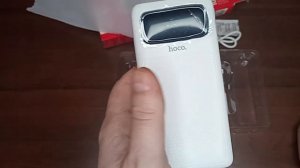 Обзор пауербанк Hoco J81 10000 mAh  с индикатором заряда на дисплее.