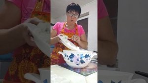Макароны с творогом.