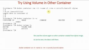 35-How to create Docker Volume before creating Container Demo - 2 | Docker for Beginners (Hindi)