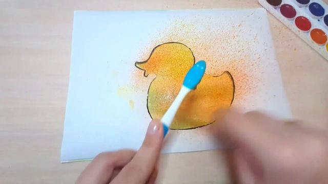 Мастер-класс "Иллюстрация в технике "набрызг"