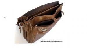 Philip -- Brown Leather Laptop Bag