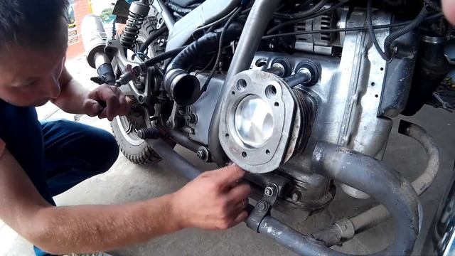 Установка поршневой Автотехнология на мотоцикл Урал