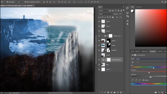 Photoshop artwork tutorial #2: 'The edge of the World' [Photo manipulation time lapse] смотреть онлайн
