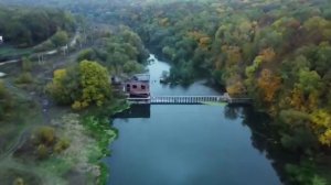 Ливадийская ГЭС на реке Осётр. Снято на DJI mini 2