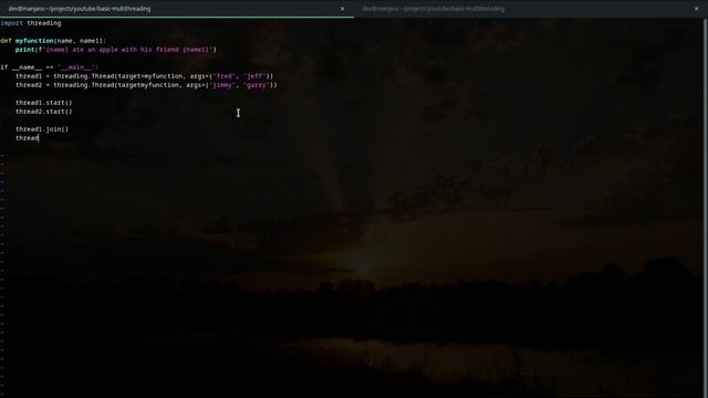Basic Multithreading in Python смотреть онлайн