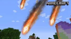 Метеориты с пришельцами на борту в Майнкрафт | Обзор мода Mega Meteors