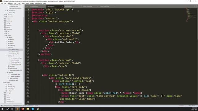 #25 Front Side Ecommerce HTML Template Setup in Laravel | Laravel 10 E-Commerce