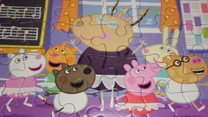 Пазл Свинка Пеппа, Урок Музыки - собираем пазлы для детей | Polinka-Vitaminka