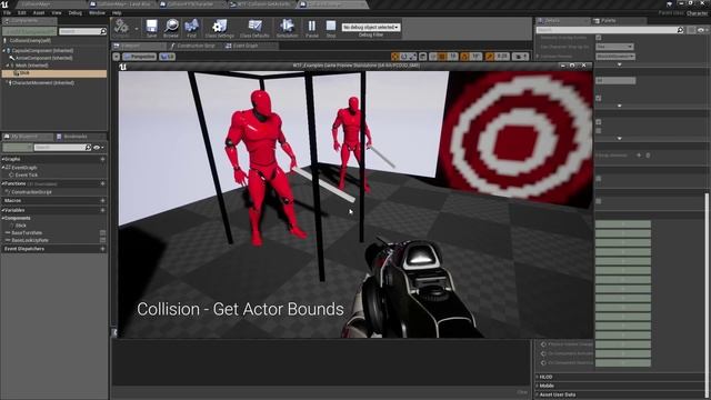 Get Actor Bounds in Unreal Engine 4.