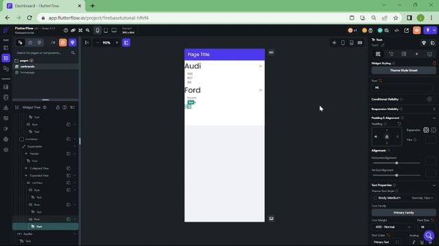 Flutter Flow - Dynamic DropDown Alternative (no firebase)