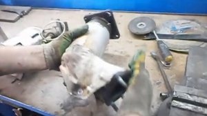 Замена катализатора  Nissan Teana.Установка трех пламегасителей и эмуляторов.