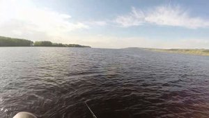 Твичинг на Волге. Большая щука глубоководным воблером.