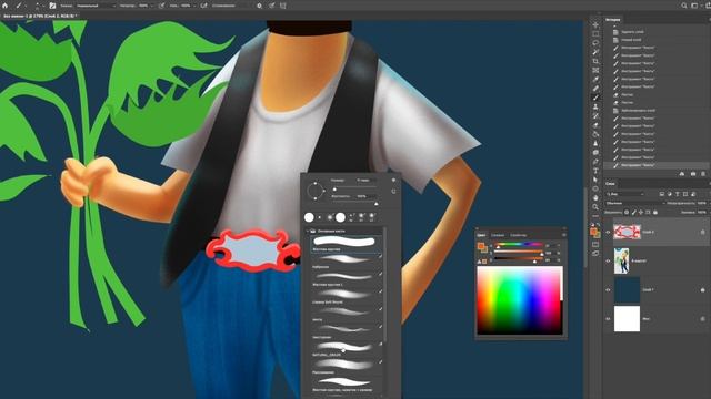 РИСУЕМ ПЕРСОНАЖА к 8 МАРТА!?(Photoshop) смотреть онлайн