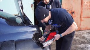 Nissan Teana замена задних фар 2шт