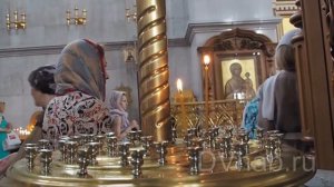 Икона и ковчег с мощами святой блаженной Матроны Московской в Хабаровске 2016 07 13