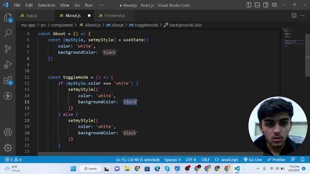 Creating "Enable Dark Mode" Button Using useState Hook | React Js | React Js Tutorial #ep17 смотреть онлайн