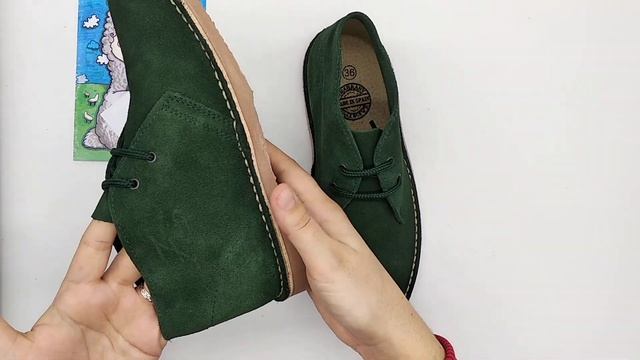 БОТИНКИ ЗАМШЕВЫЕ ЗЕЛЁНЫЕ смотреть онлайн