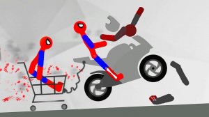 БЕШЕНЫЙ СТИКМЕН ВОЗВРАЩАЕТСЯ КРУТАЯ игра про машинки в смешном видео про горе героя