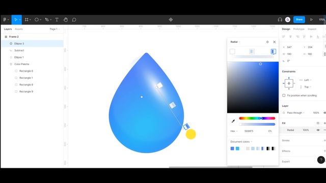 Make a water drop in Figma, Quickly ?