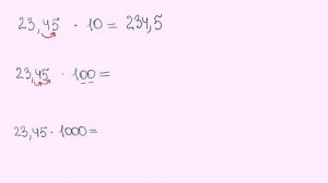 Множення десяткових дробів на 10, на 100 і на 1000