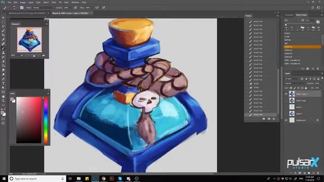 Magic Potion ◈ Game icon ◈ Digital Painting Process ✐ смотреть онлайн