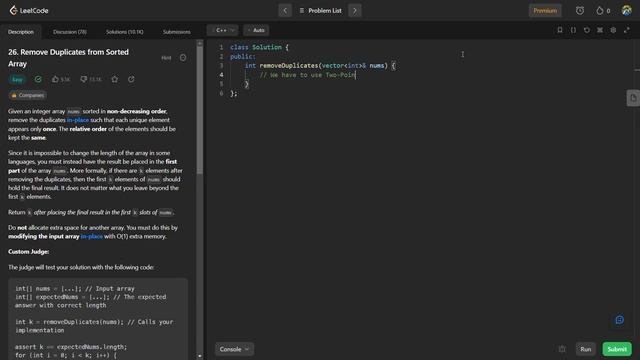 26. Remove Duplicates from Sorted Array - Leetcode | Java & C++ | Easy | Algorithm | DSA смотреть онлайн