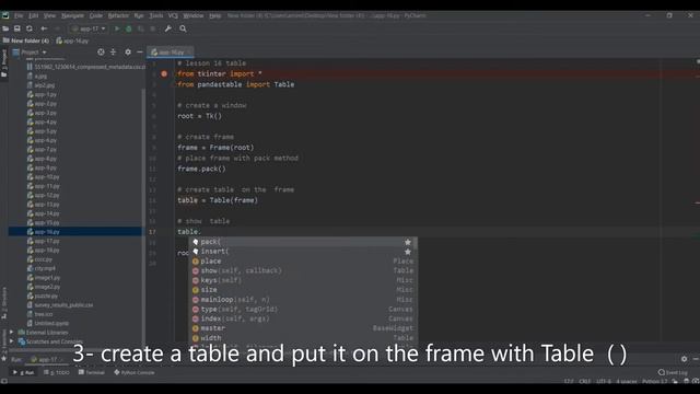 16- python application (gui) create a table with pandastable and tkinter смотреть онлайн