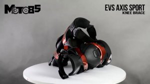 EVS Axis Sport Knee Brace защита коленей, черно красный. Вид 360°