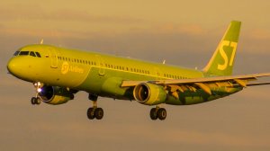 Красивый, теплый вечер в Домодедово. Посадки и взлеты самолетов