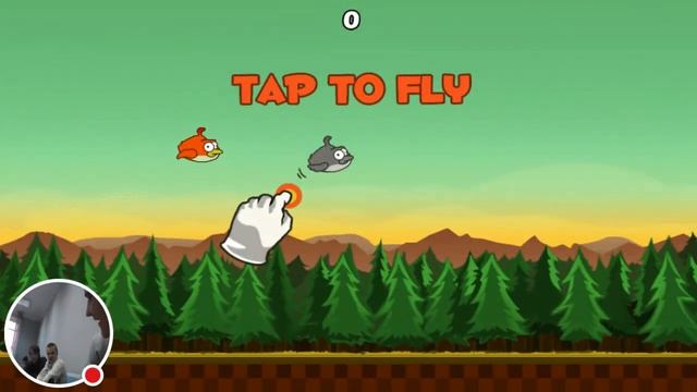 ЛЕТСПЛЕЙ ОТ BYRLIka супер игры Clumsy Bird смотреть онлайн