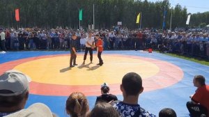 Сабантуй Бураево 2023 Динарик Арсланов Башкортостан Куреш