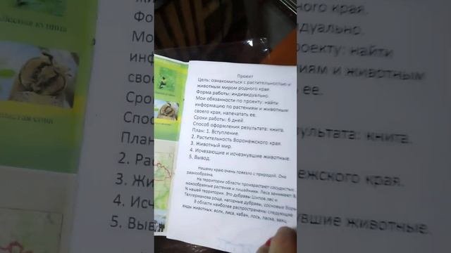 Проект по окружающему миру  3 класс 
