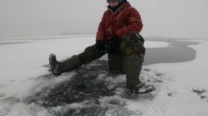 Рыбалка на Волге в метель, ОКУНЬ на Балансиры в Уляьновске