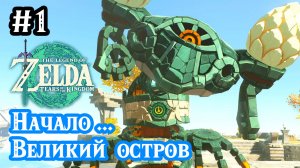 1 - Начало. Великий остров. Первое Святилище. Комбикинез. The Legend of Zelda Tears of the Kingdom.
