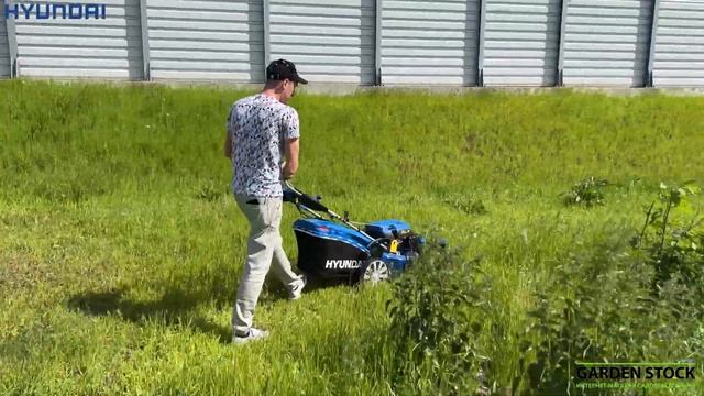 Необычная новинка из Кореи! Газонокосилка HYUNDAI L5110RS Крутая косилка которая работает пылесосом