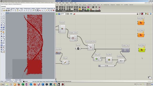 Voronoi Gradient Pattern Facade Rhino Grasshopper Tutorial
