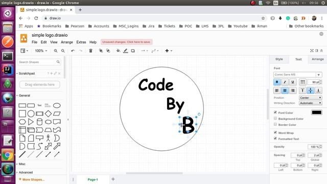 Creating a Simple Logo Using Draw IO (Without Background) смотреть онлайн