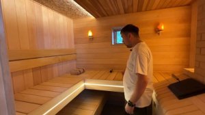 Русская Баня с печью Гефест в кирпичной облицовке и гималайской соли.