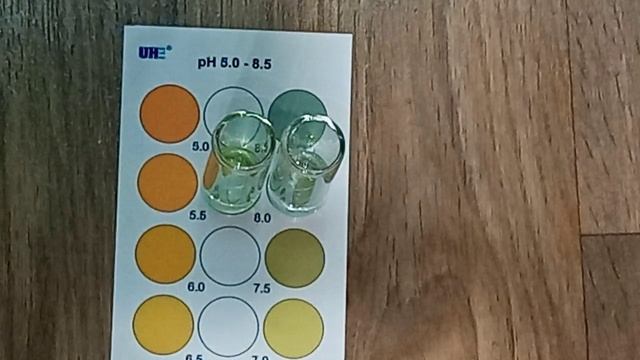 Сделал тест РН аквариумной воды, тестом от фирмы UHE #nik_72 смотреть онлайн